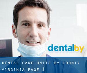dental care units by County (Virginia) - page 1